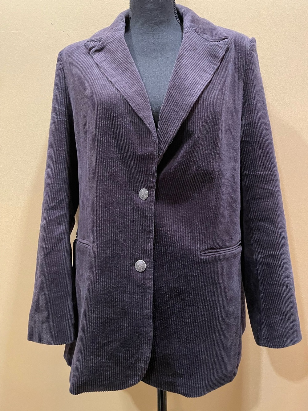 Disturbia Purple Grey Blazer Jacket UK18/US14 Dark Academia Goth